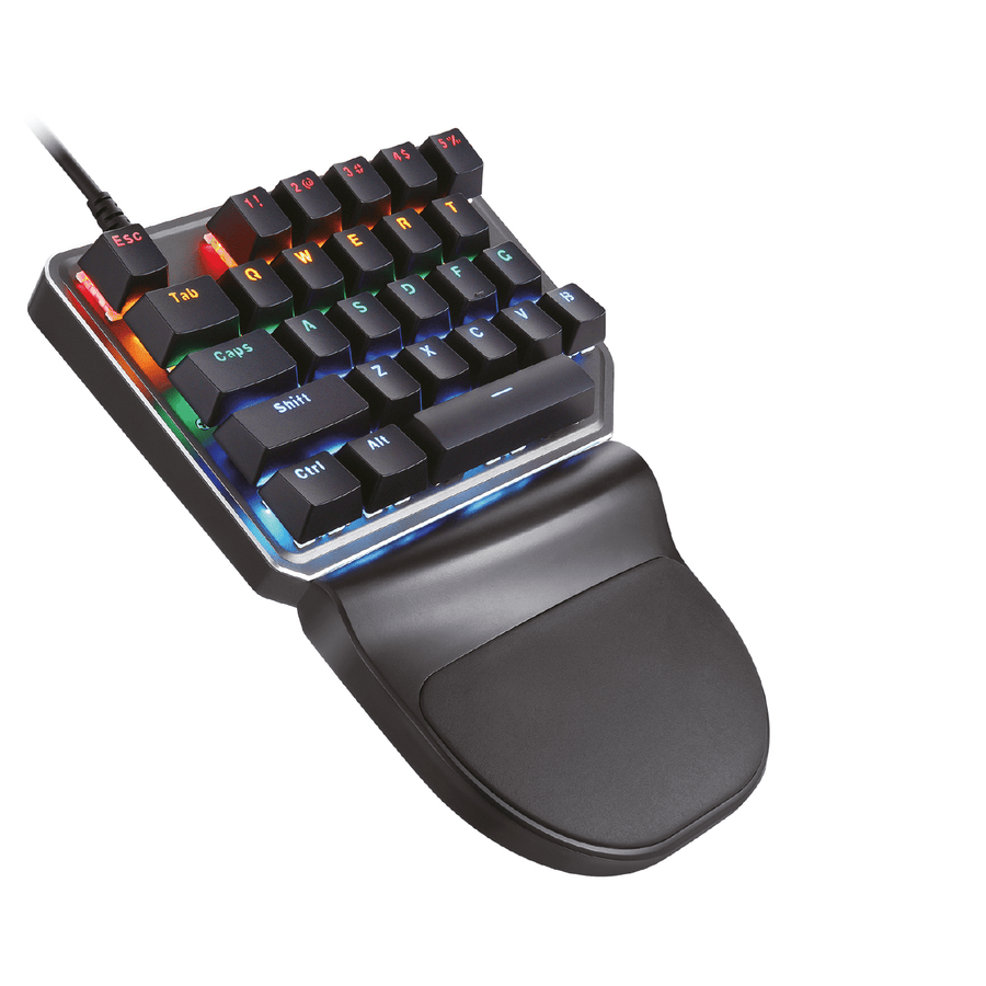 Teclado Gamer Nibio One Mecánico RGB - Una Mano - Negro - Bestmart