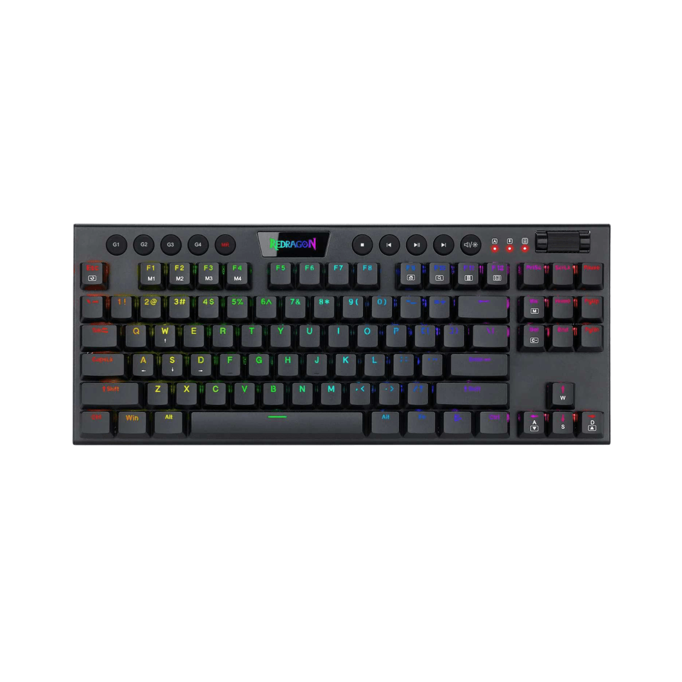 Teclado Gamer Redragon Cableado Horus TKL K622SP RGB Switch Red - Compacto 80% - Negro - Español Open Box