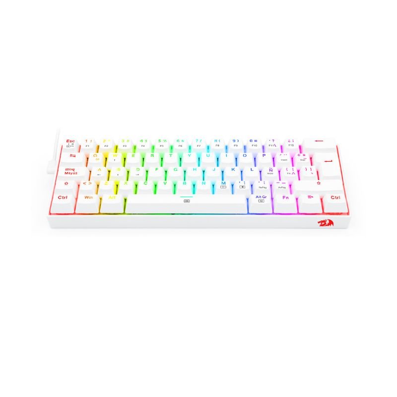 Teclado Gamer Redragon Dragonborn K630W - RGB - SP - Switch Red - Blanco - Bestmart
