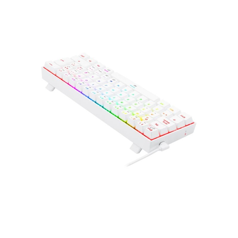 Teclado Gamer Redragon Dragonborn K630W - RGB - SP - Switch Red - Blanco - Bestmart