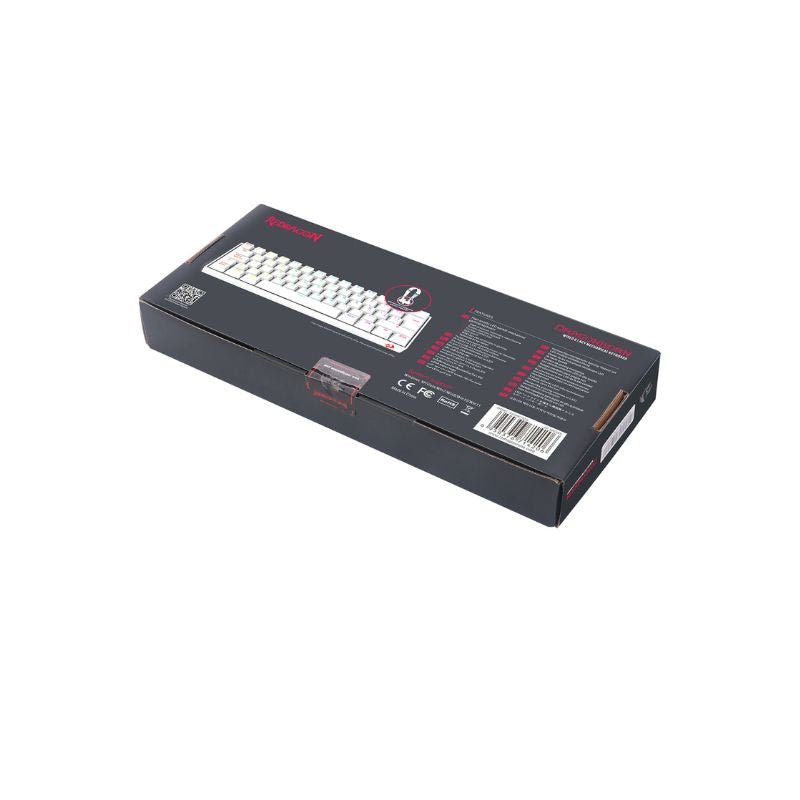 Teclado Gamer Redragon Dragonborn K630W - RGB - SP - Switch Red - Blanco - Bestmart