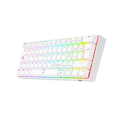 Teclado Gamer Redragon Dragonborn K630W RGB Switch Brown - Blanco - Bestmart