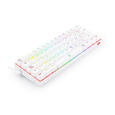 Teclado Gamer Redragon Dragonborn K630W RGB Switch Brown - Blanco - Bestmart