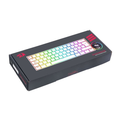 Teclado Gamer Redragon Dragonborn K630W RGB Switch Brown - Blanco - Bestmart