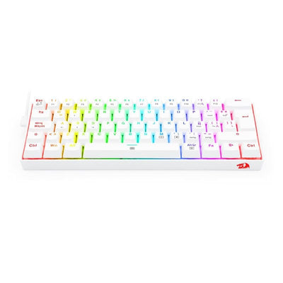 Teclado Gamer Redragon Dragonborn K630W RGB Switch Brown - Blanco - Bestmart