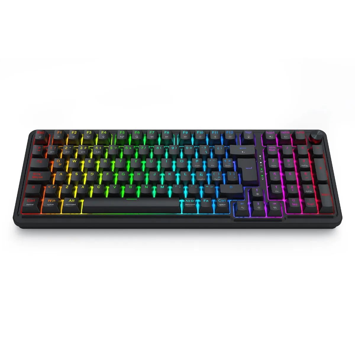 Teclado Gamer Redragon EISA Magnetic K686 Hall Effect RGB 98 Teclas Español Latino Negro - Bestmart