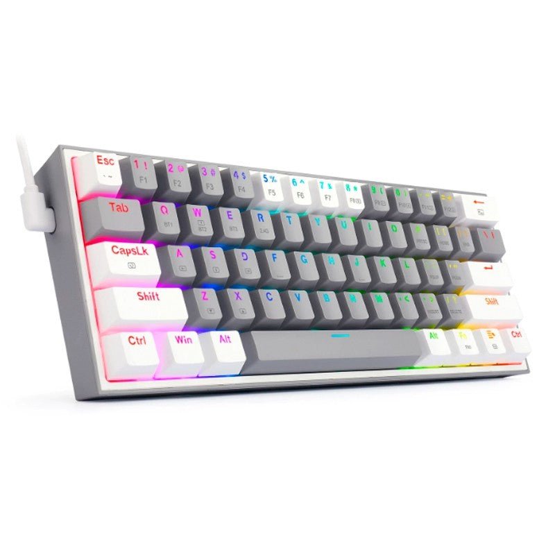 Teclado Gamer Redragon Fizz Pro K616 - RGB GW SP - Gris/Blanco - Bestmart
