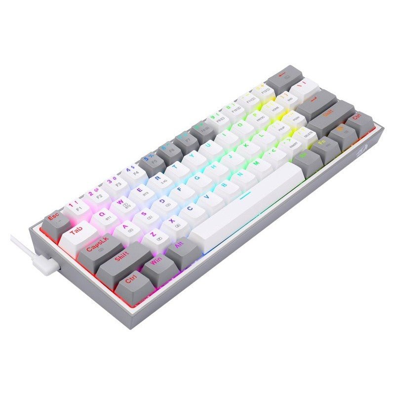 Teclado Gamer Redragon Fizz Pro K616 - RGB WG SP - Blanco/Gris - Bestmart