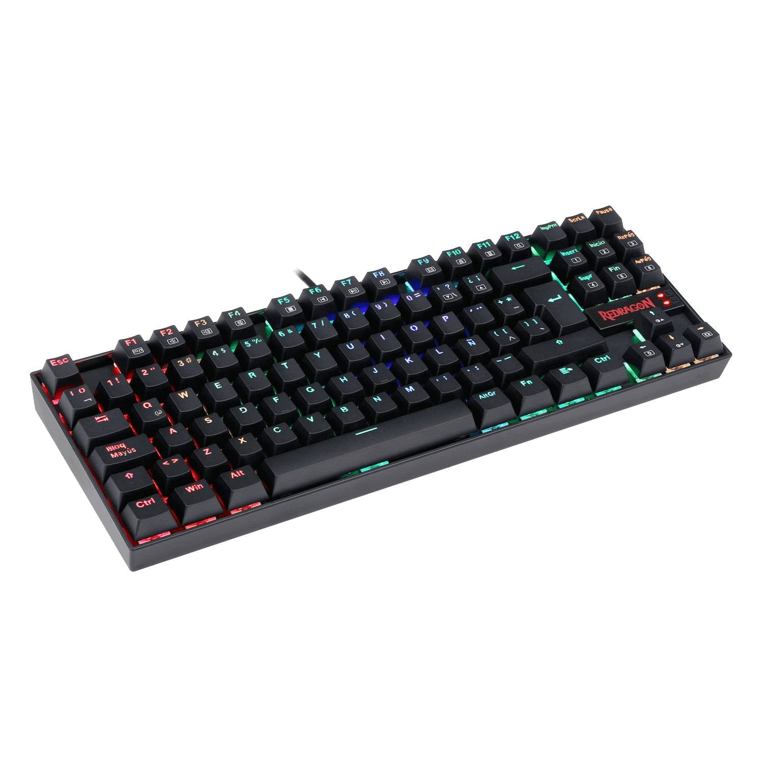 Teclado Gamer Redragon Kumara K552 RGB Switch Blue - Negro - Bestmart
