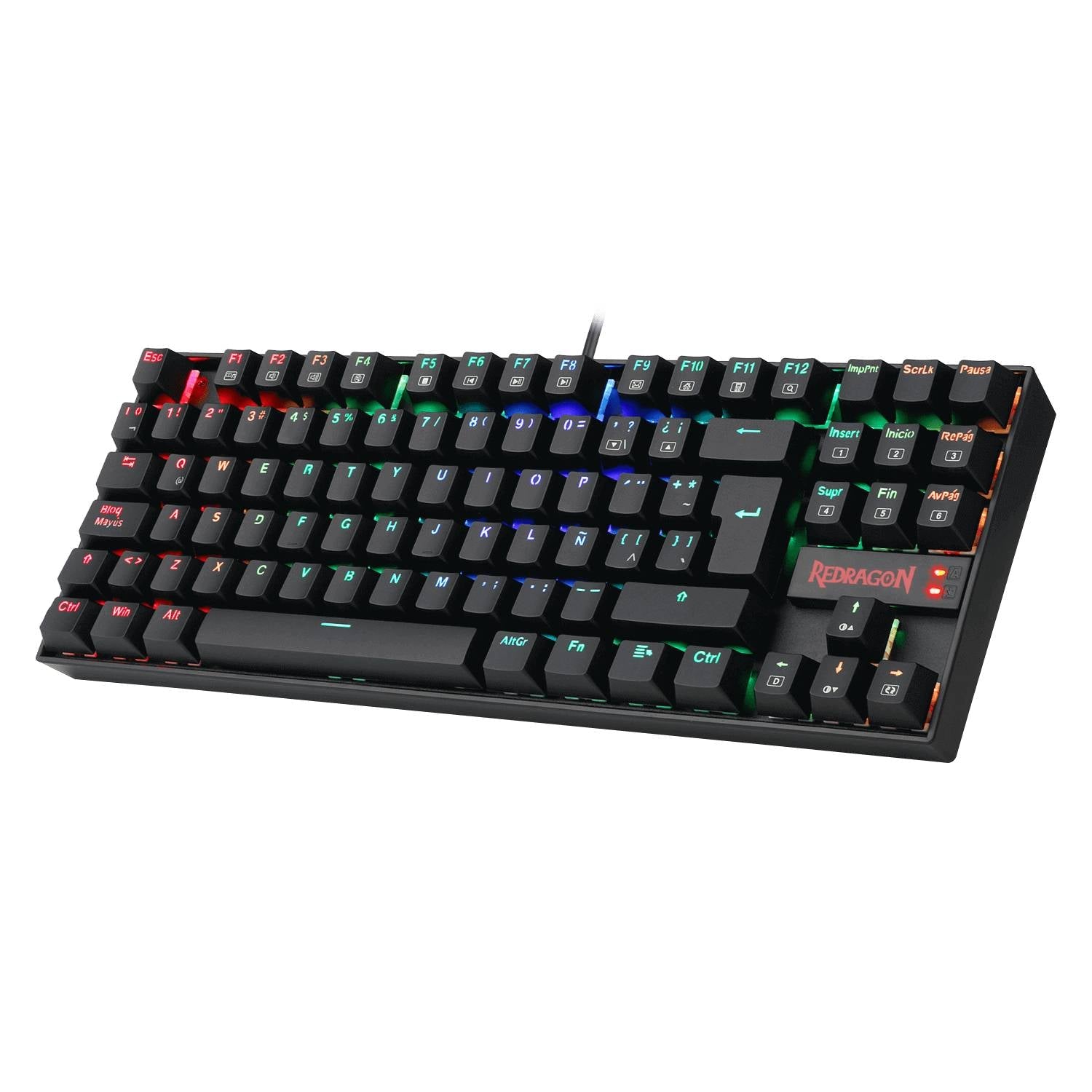Teclado Gamer Redragon Kumara K552 RGB Switch Blue - Negro - Bestmart