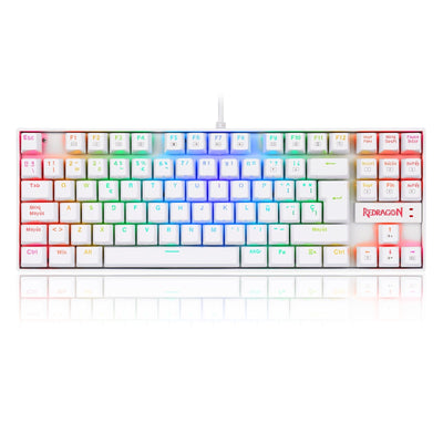 Teclado Gamer Redragon Kumara K552W RGB SP Switch Red Blanco - Bestmart