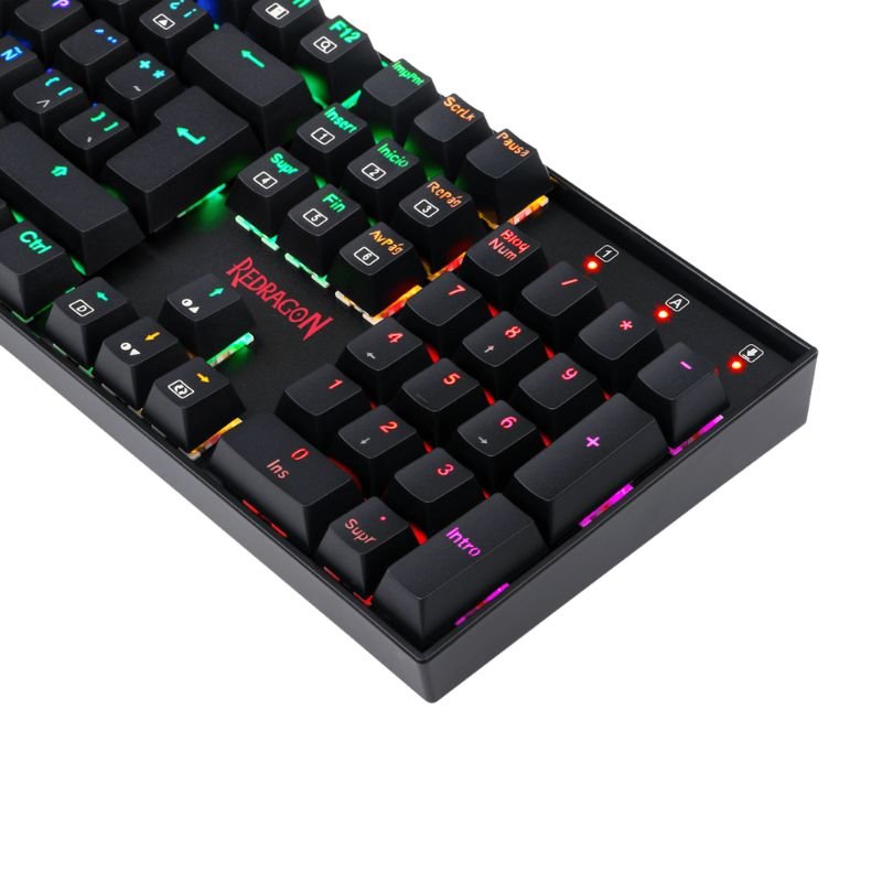 Teclado Gamer Redragon MITRA K551 RGB Switch Red - Negro - Bestmart