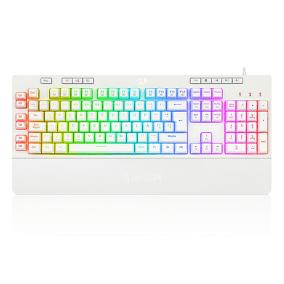 Teclado Gamer Redragon Shiva K512 RGB Español Blanco - Bestmart