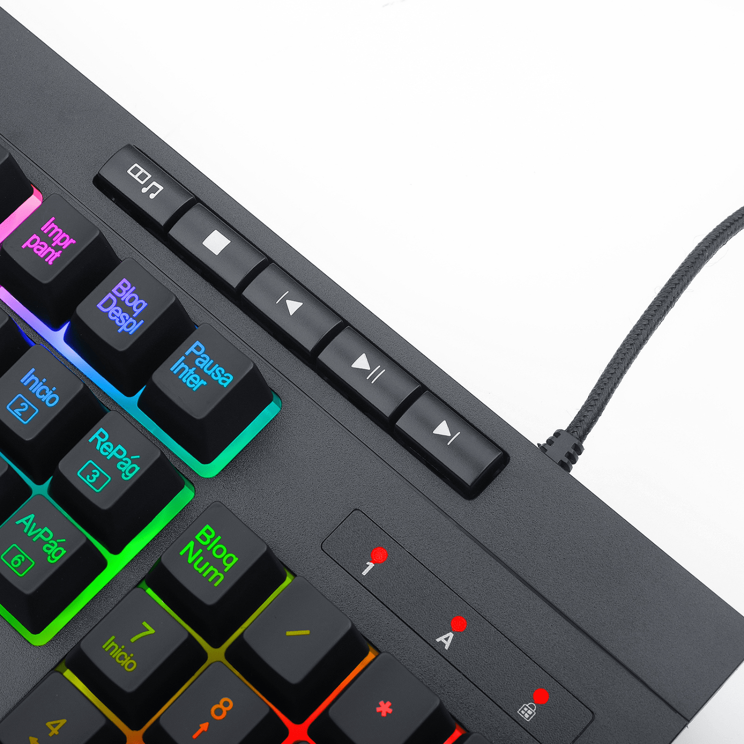 Teclado Gamer Redragon Shiva K512 RGB Español Negro - Bestmart