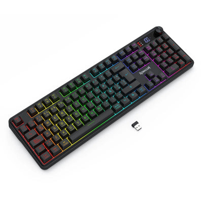 Teclado Gamer Redragon Volcano Pro K526-PRO Full Size RGB Inalámbrico Tri-Mode Negro - Bestmart