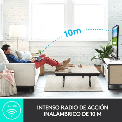 Teclado Inalambrico Logitech K400 Plus con touchpad negro - Bestmart