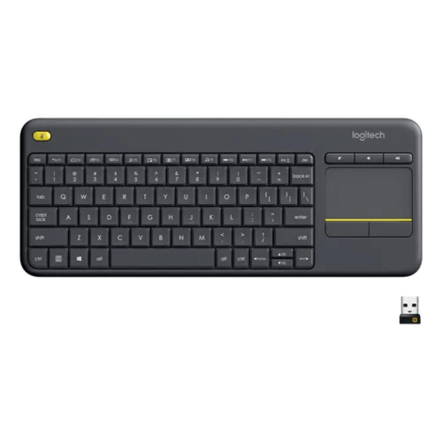Teclado Inalambrico Logitech K400 Plus con touchpad negro - Bestmart
