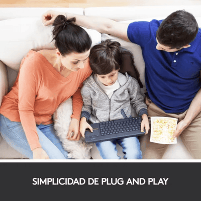 Teclado Inalambrico Logitech K400 Plus con touchpad negro - Bestmart