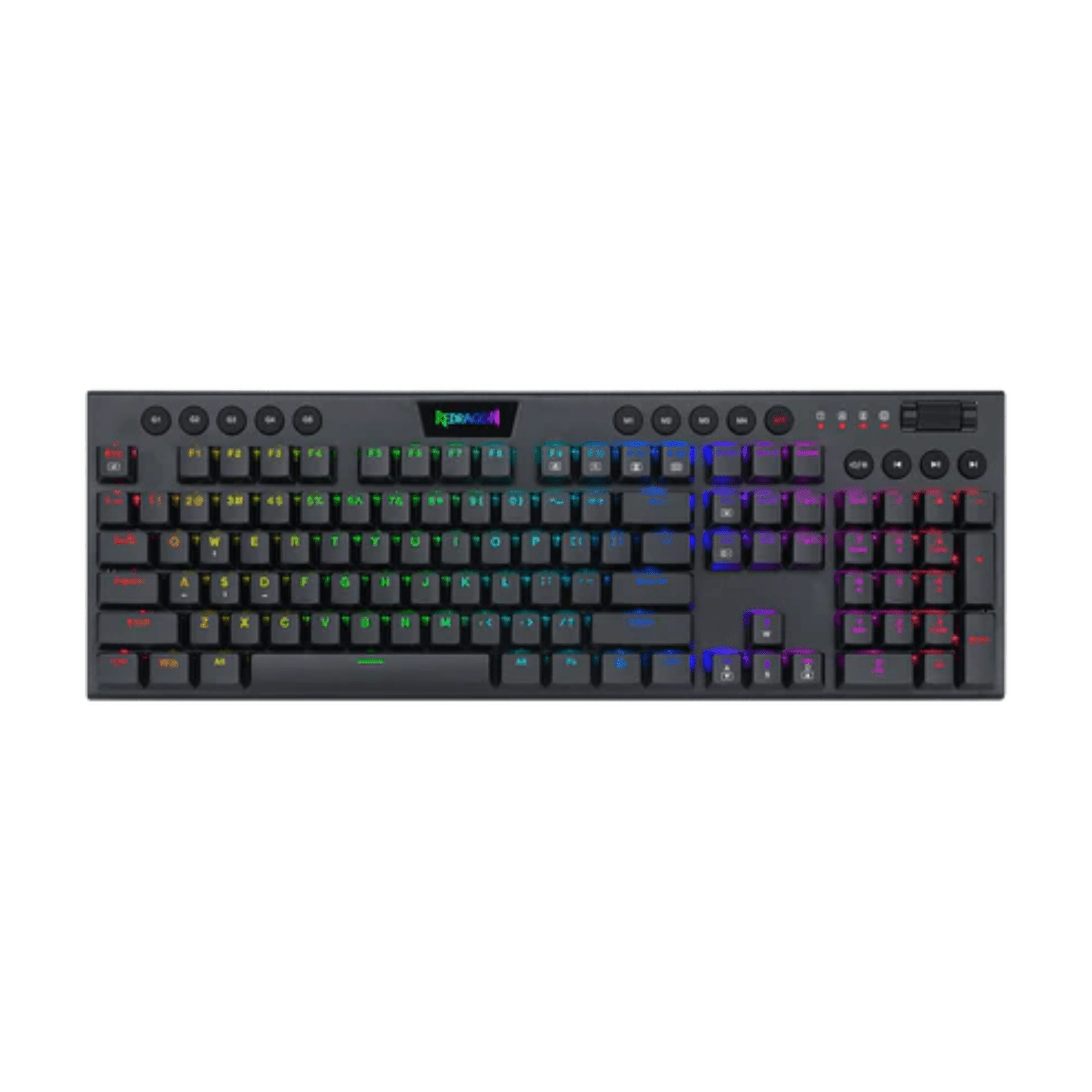 Teclado Mecánico Gamer Redragon Horus Chroma RGB Switch Red - Full Size 100% - Negro - Español Open Box - Bestmart