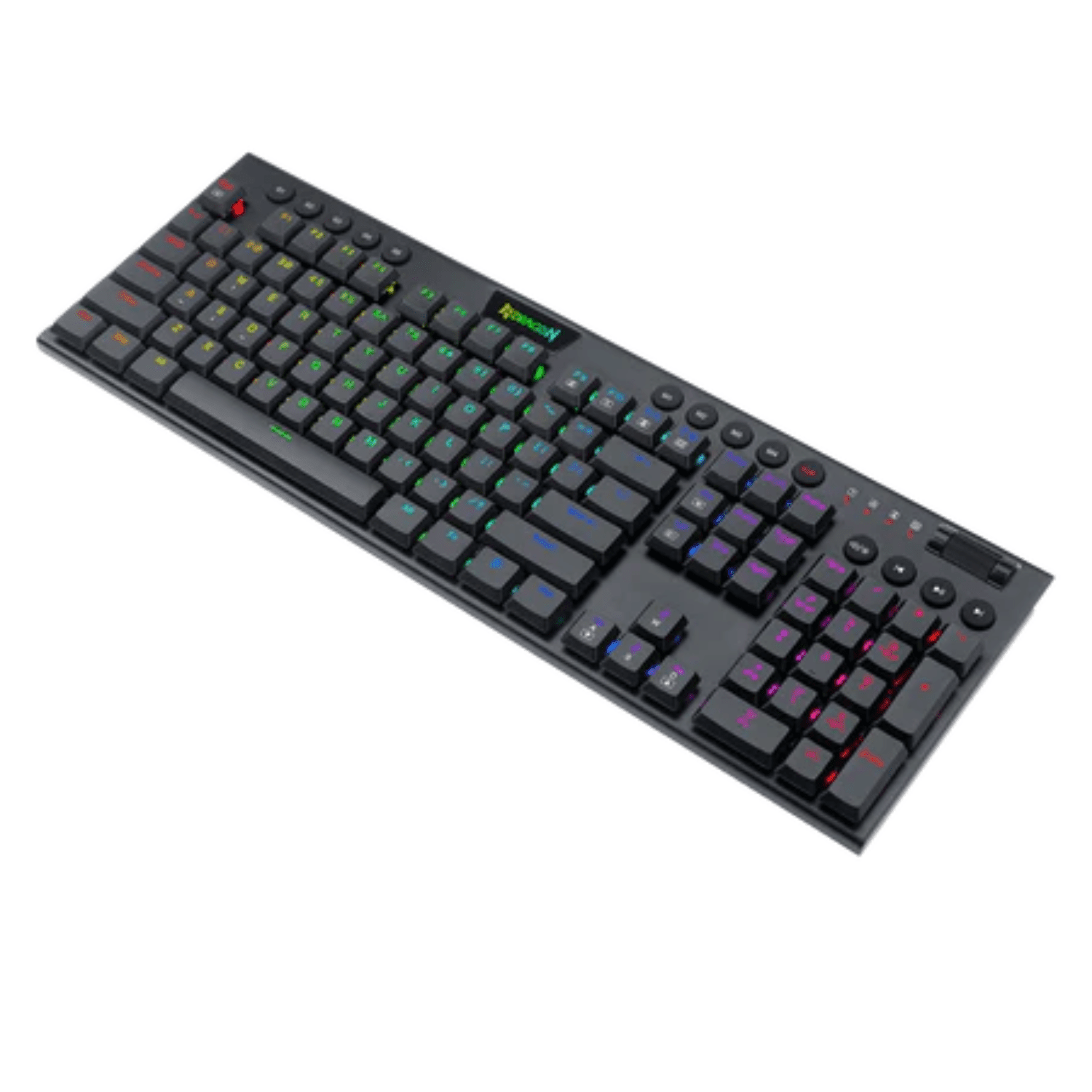 Teclado Mecánico Gamer Redragon Horus Chroma RGB Switch Red - Full Size 100% - Negro - Español Open Box - Bestmart