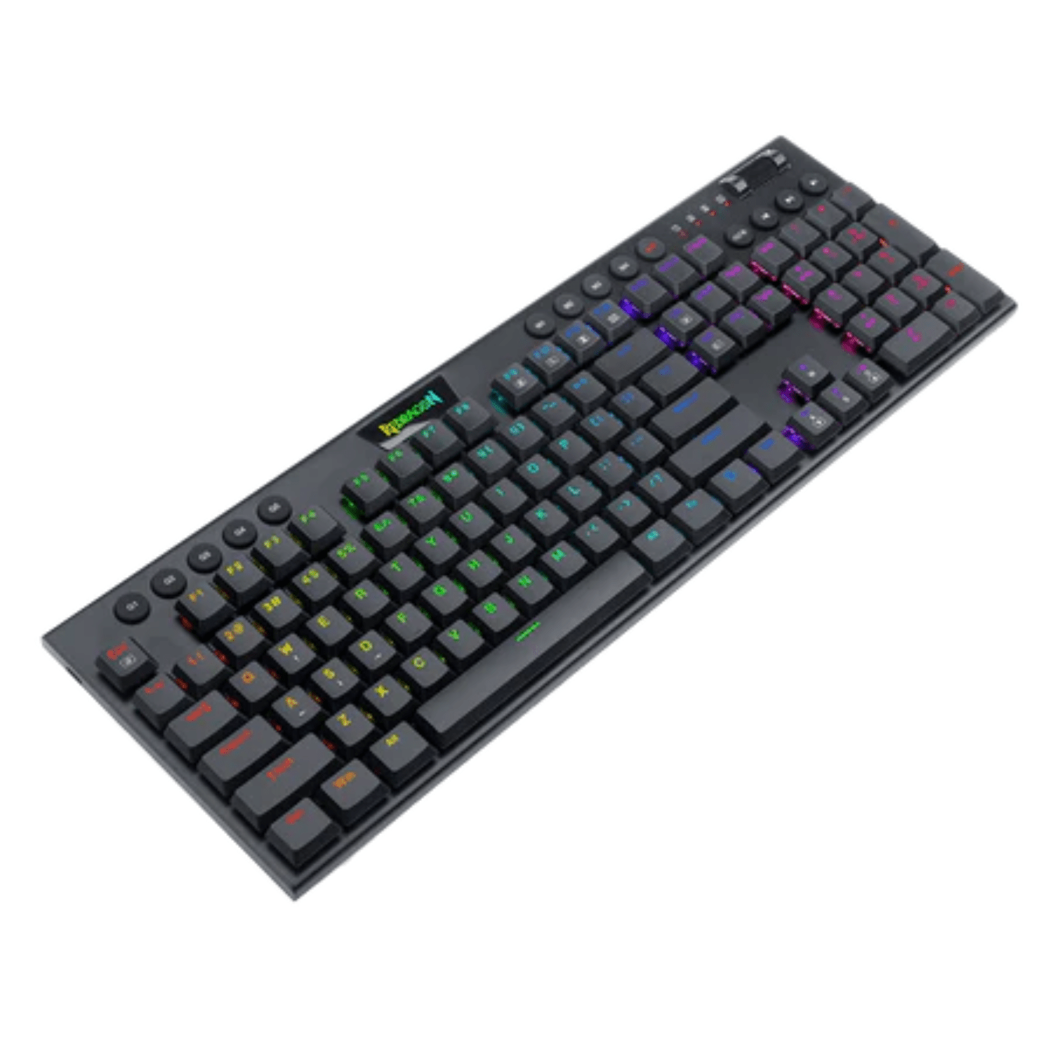 Teclado Mecánico Gamer Redragon Horus Chroma RGB Switch Red - Full Size 100% - Negro - Español Open Box - Bestmart