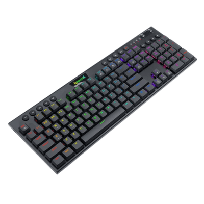 Teclado Mecánico Gamer Redragon Horus Chroma RGB Switch Red - Full Size 100% - Negro - Español Open Box - Bestmart