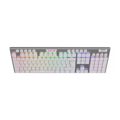 Teclado Mecánico Redragon Horus FS K619SP Switch Red RGB - Blanco - Bestmart