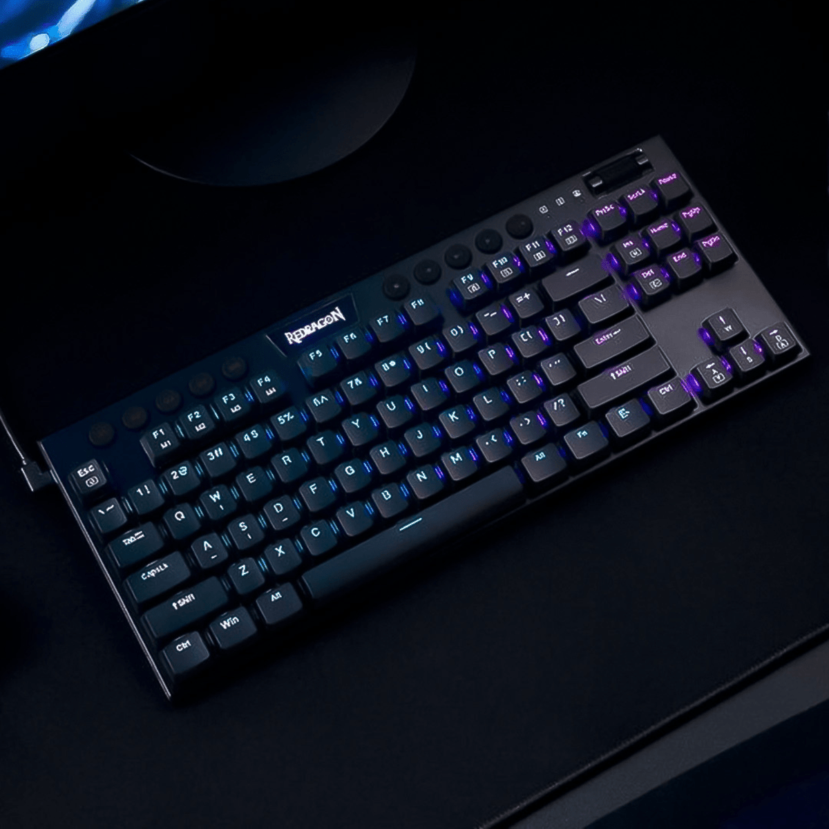 Teclado Mecánico Redragon Horus K621 RGB SP TKL WiFi Negro - Bestmart