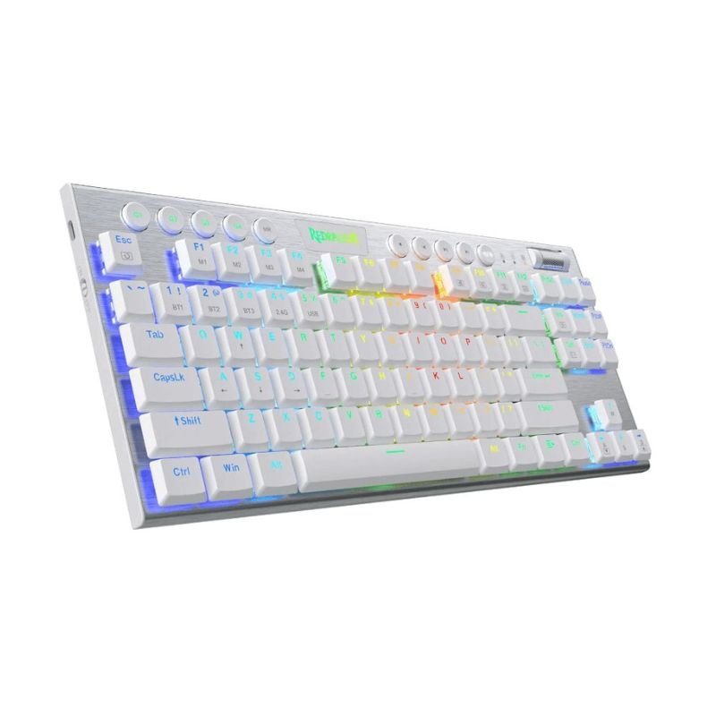 Teclado Mecánico Redragon Horus TKL K622SP Switch Red RGB - Blanco - Bestmart