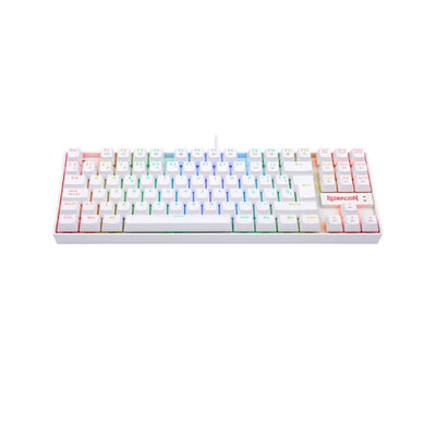 Teclado Mecánico Redragon K552 - RGB - SP Kumara - Blanco - Bestmart
