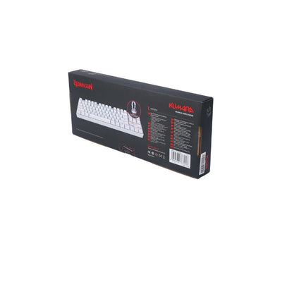 Teclado Mecánico Redragon K552 - RGB - SP Kumara - Blanco - Bestmart