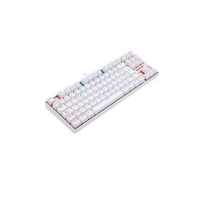 Teclado Mecánico Redragon K552 - RGB - SP Kumara - Blanco - Bestmart