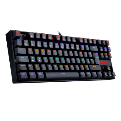 Teclado Redragon K552 - KR - SP Kumara Rainbow - Negro - Bestmart
