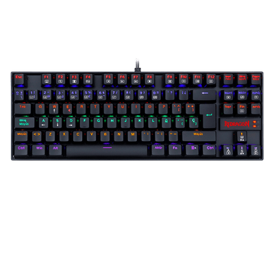 Teclado Redragon K552 - KR - SP Kumara Rainbow - Negro - Bestmart