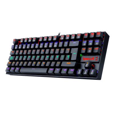 Teclado Redragon K552 - KR - SP Kumara Rainbow - Negro - Bestmart