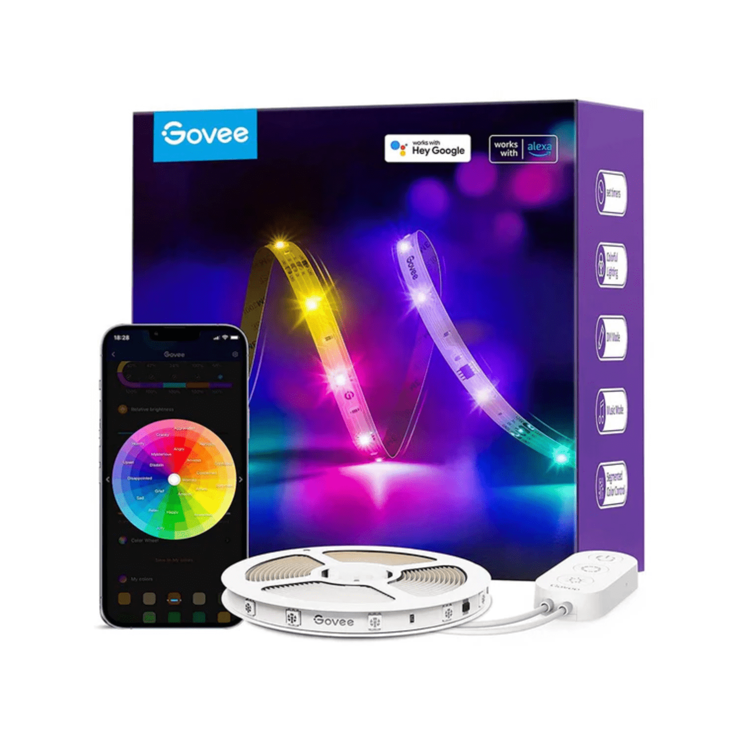 Tira de luces LED Govee RGBIC Basic Wi - Fi + Bluetooth - 5 metros - Bestmart