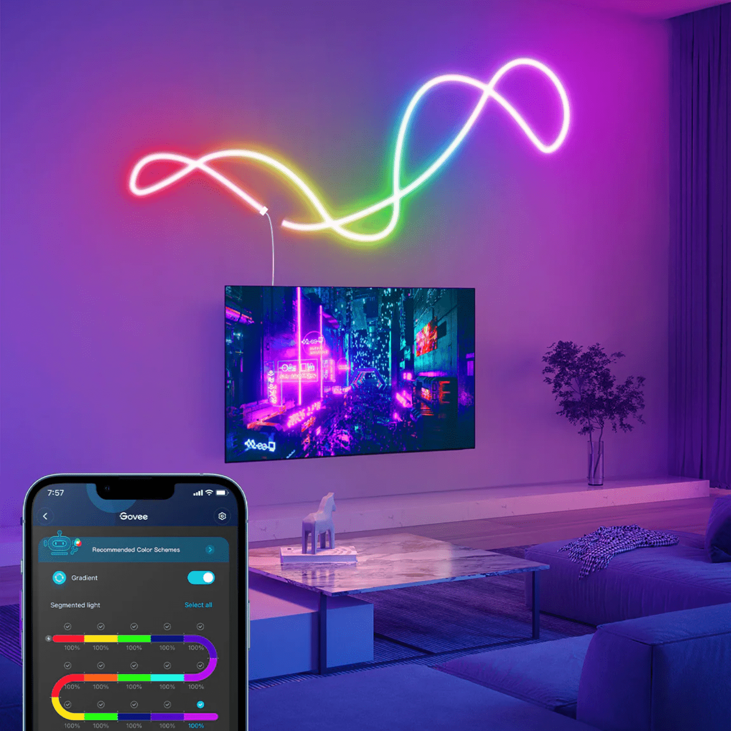 Tira De Neón Govee LED 3 MTS - Bestmart