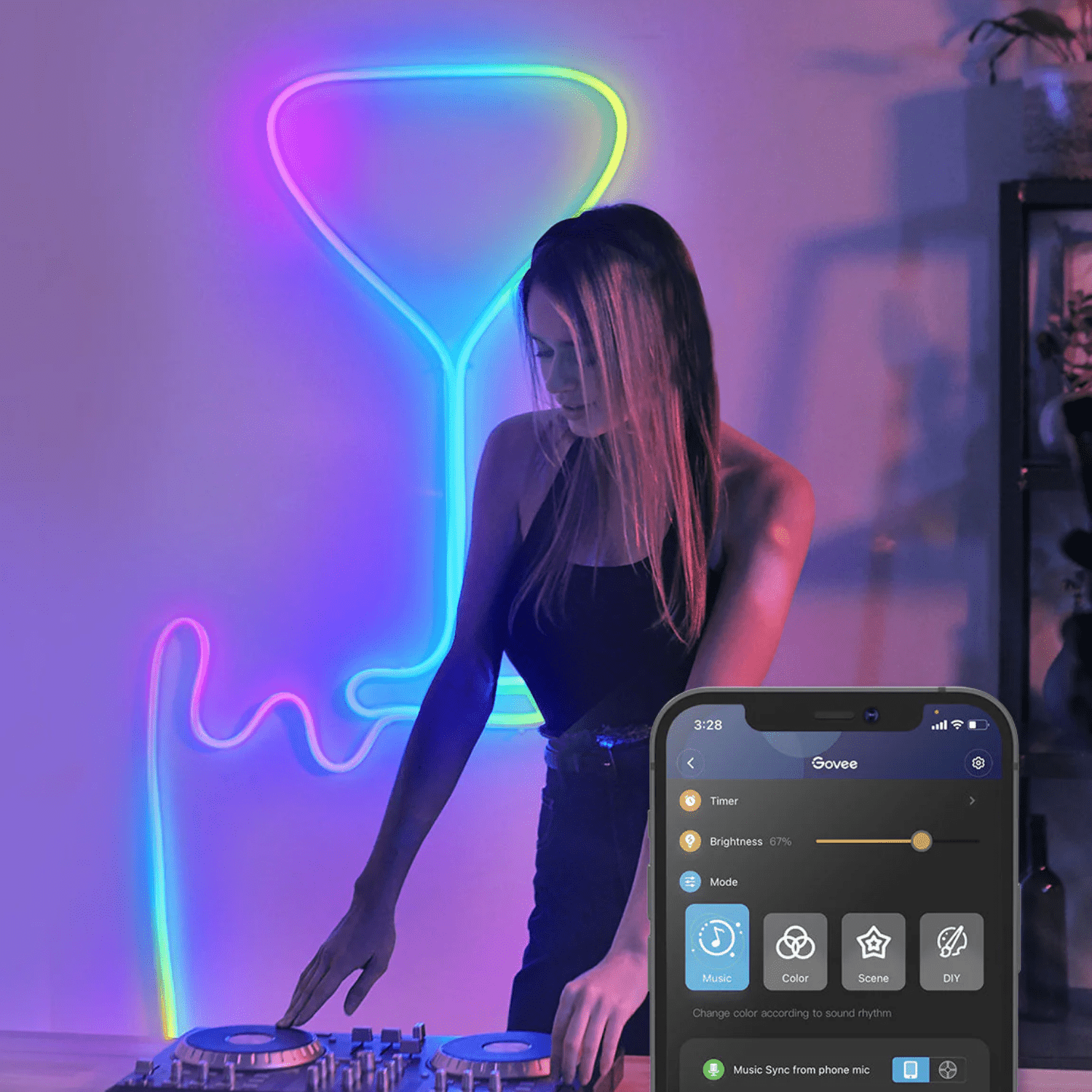 Tira De Neón Govee LED 3 MTS - Bestmart