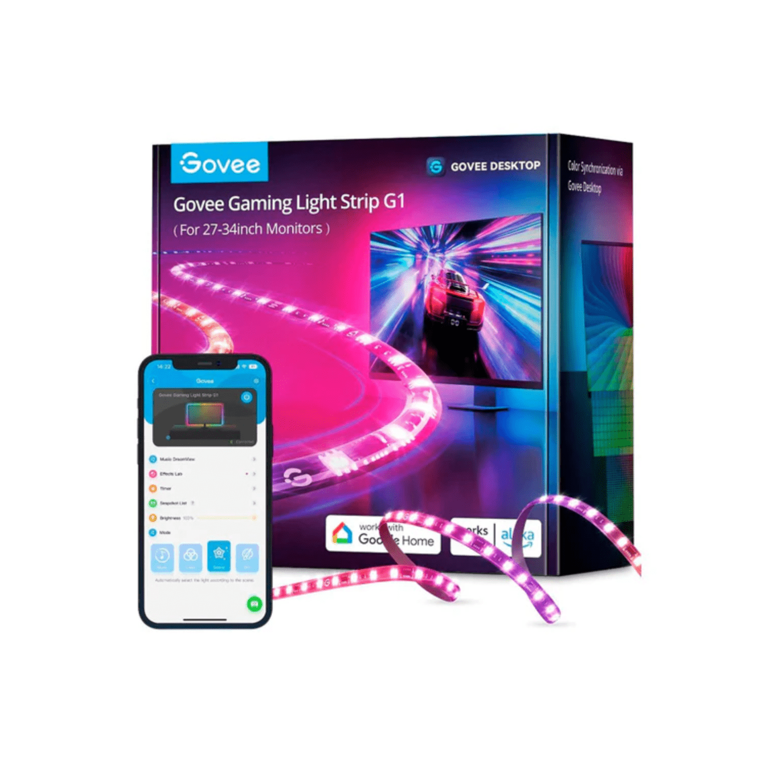 Tira LED Gaming G1 Govee para Pantallas 27 - 34" - Bestmart