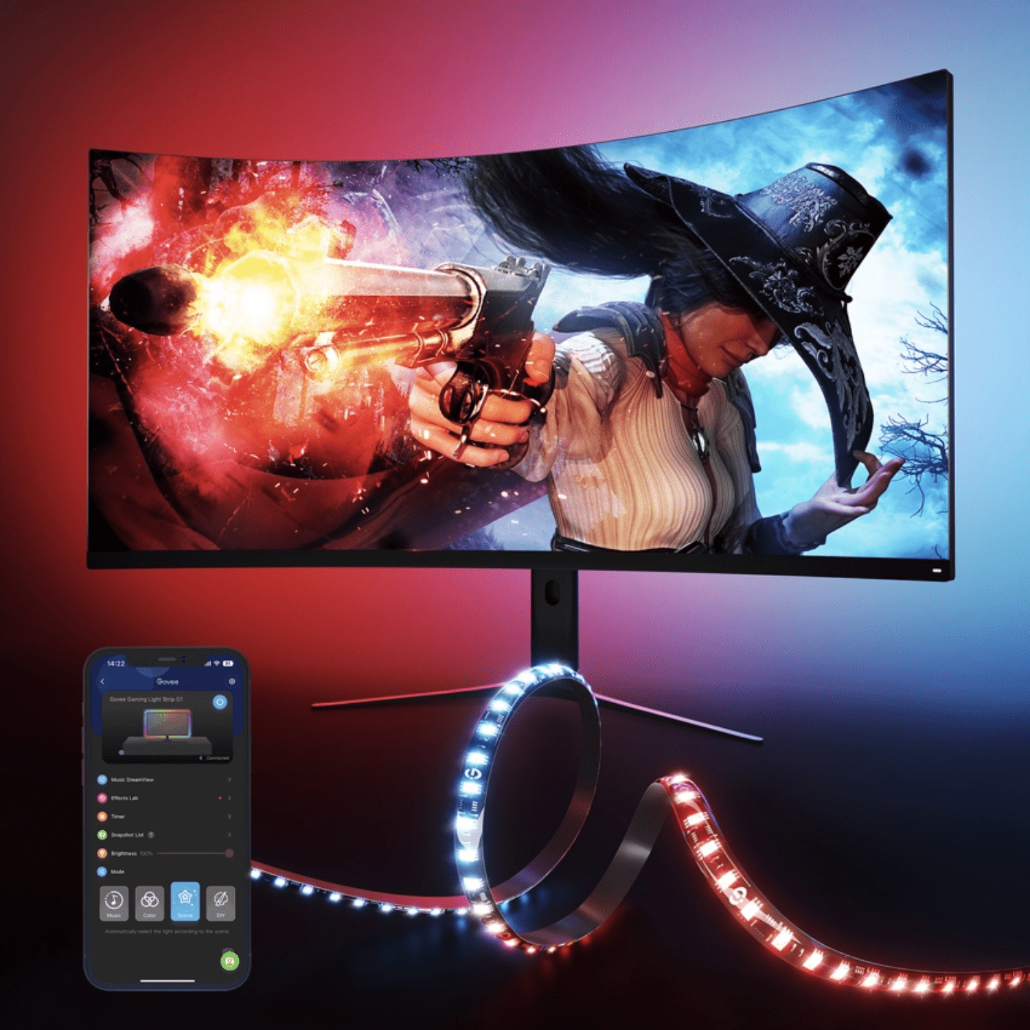 Tira LED Gaming G1 Govee para Pantallas 27 - 34" - Bestmart