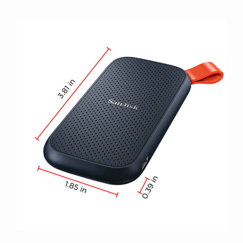 Unidad SSD Externa SanDisk Portable de 1 TB - USB 3.2 - Hasta 520 MB/s - Modelo SDSSDE30 - 1T00 - G25 - Bestmart