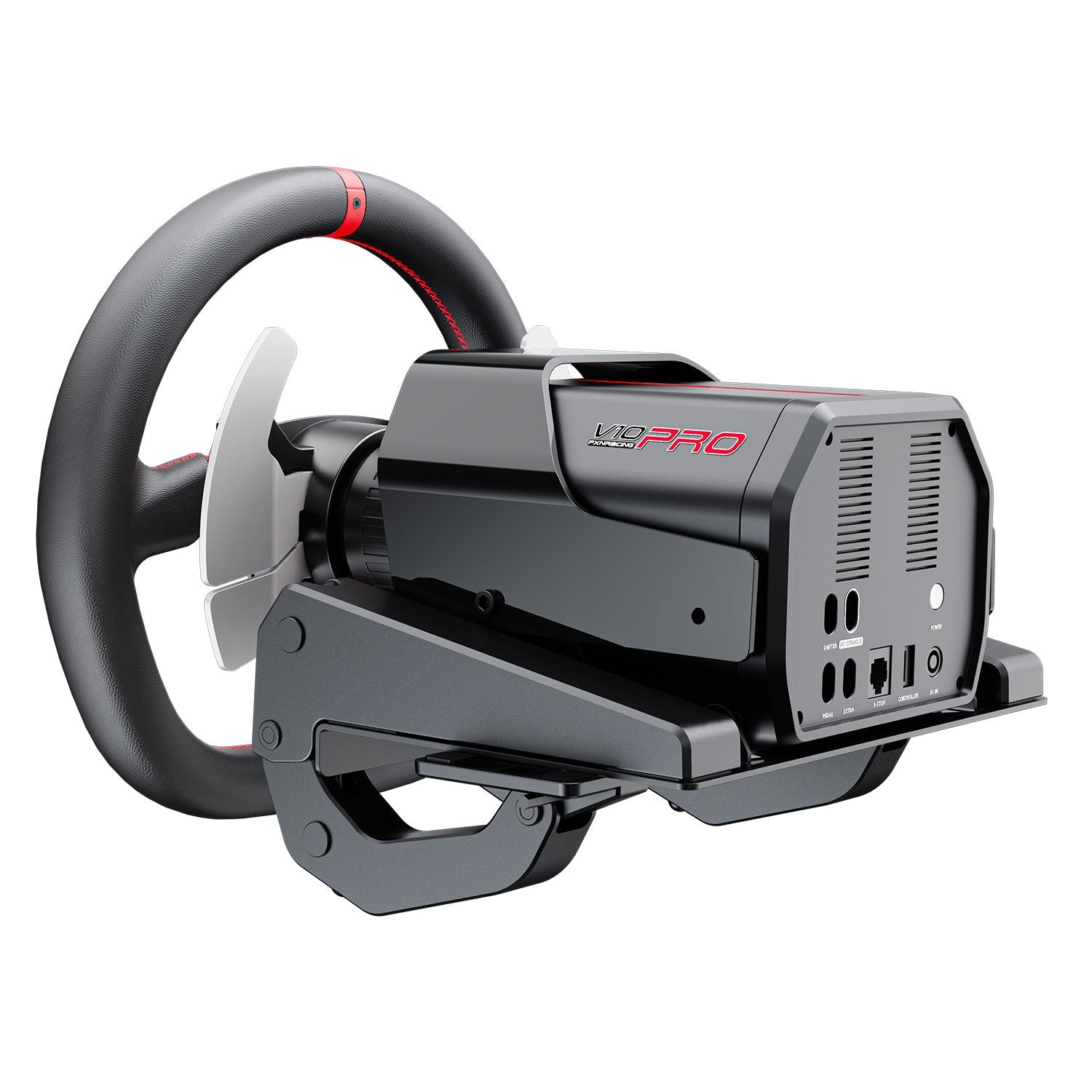 Volante de Carrera PXN V10 PRO con Pedales – PC, PS4, Xbox One, Xbox Series X|S - Negro - Bestmart