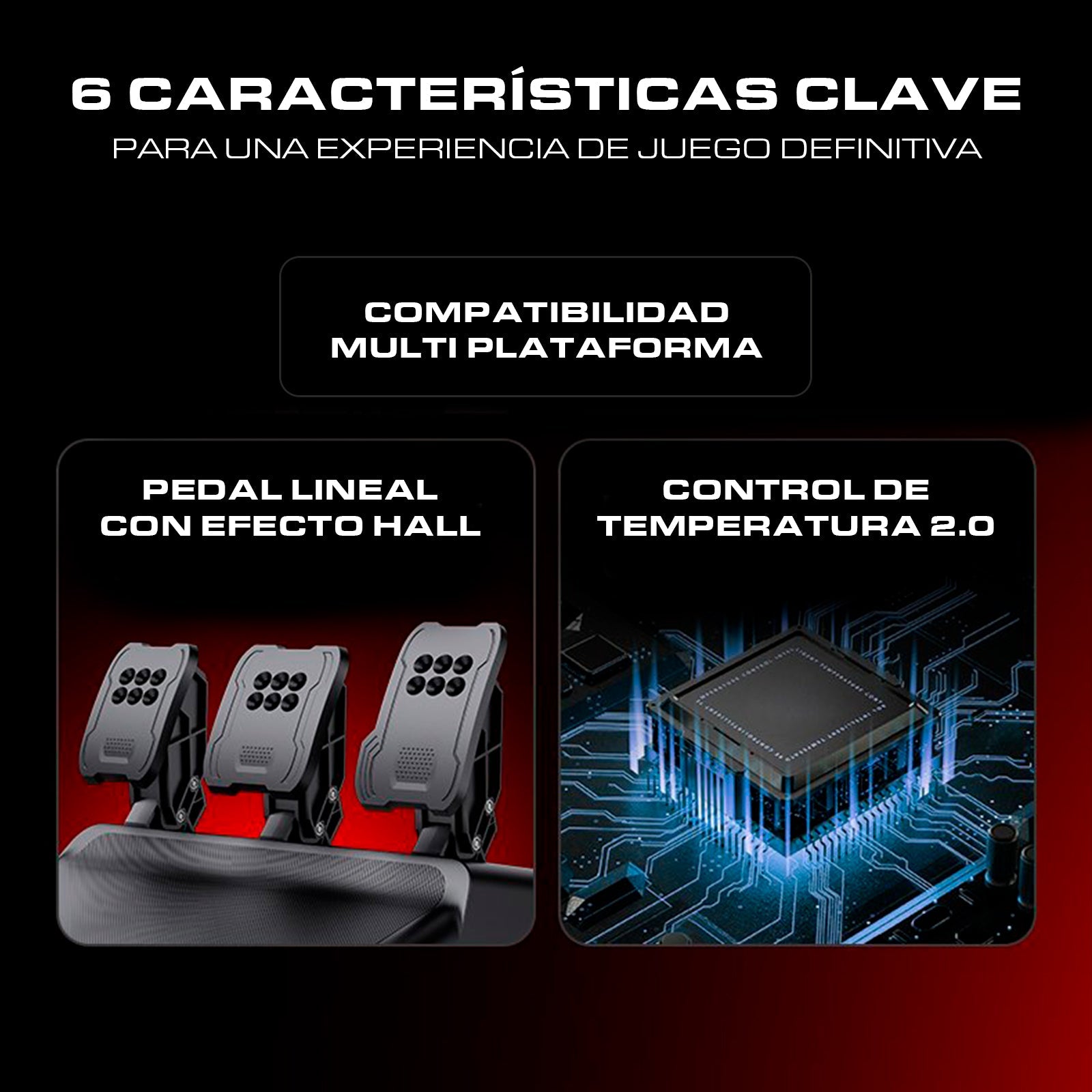 Volante de Carrera PXN V10 PRO con Pedales – PC, PS4, Xbox One, Xbox Series X|S - Negro - Bestmart