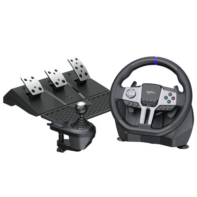 Volante de Carrera PXN V9 GEN2 con Pedales y Palanca 6+1 – PC, PS4, Xbox - Negro - Bestmart