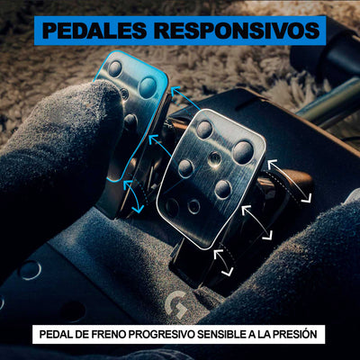Volante De Carreras con Pedales Logitech G923 PS5, PS4 y PC (Windows) Negro - Bestmart