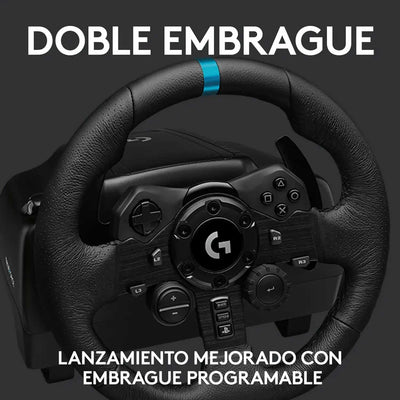 Volante De Carreras con Pedales Logitech G923 PS5, PS4 y PC (Windows) Negro - Bestmart