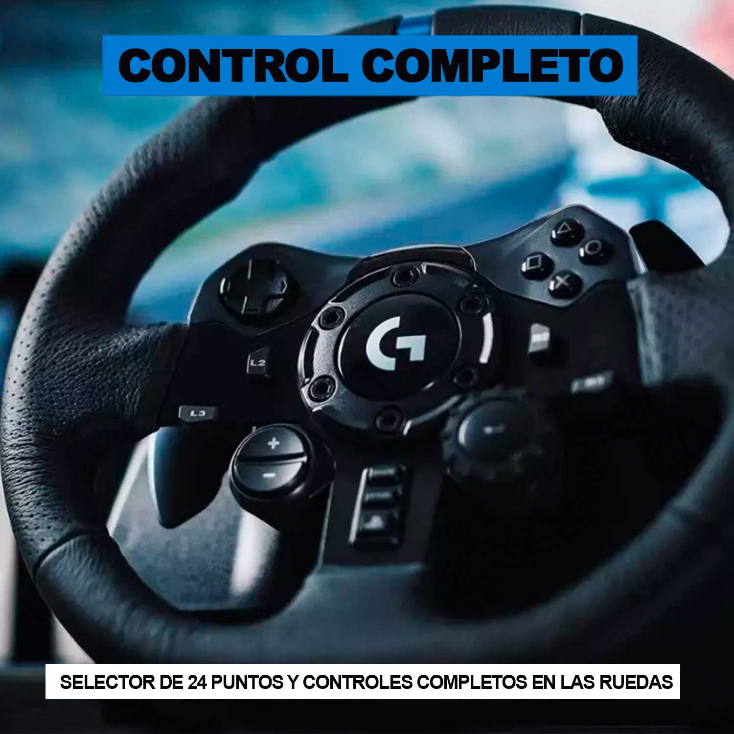 Volante De Carreras con Pedales Logitech G923 PS5, PS4 y PC (Windows) Negro - Bestmart