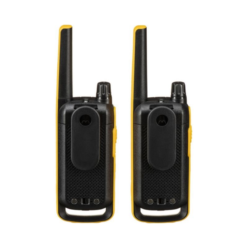 Walkie - talkies T470 FRS/GMRS (2 unidades) Radio bidireccional Motorola Solutions - Negro con amarillo - Bestmart