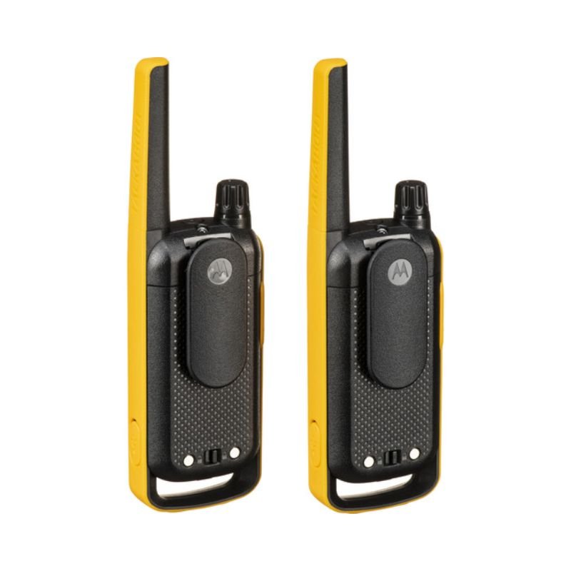 Walkie - talkies T470 FRS/GMRS (2 unidades) Radio bidireccional Motorola Solutions - Negro con amarillo - Bestmart