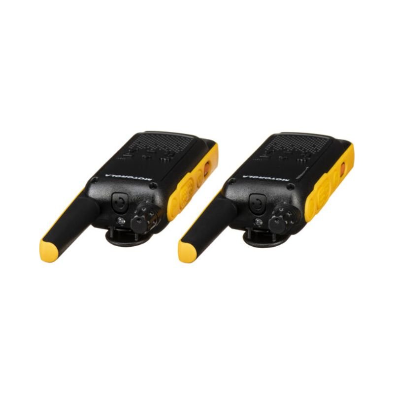 Walkie - talkies T470 FRS/GMRS (2 unidades) Radio bidireccional Motorola Solutions - Negro con amarillo - Bestmart